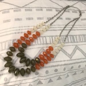 {Anthro} Beaded Statement Necklace